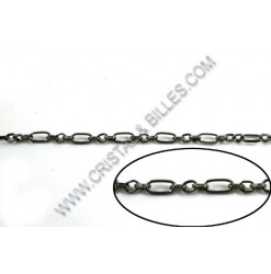 Chain Figaro 11x5mm, Black...