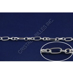 Chain Figaro 11x5mm, Silver