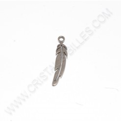Charm Feather 17x4.5mm,...