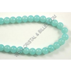 Verre ronde Turquoise 10mm...