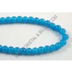 Glass round blue 04mm - Qty...