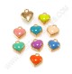 Charm heart mix 8x7.5mm -...