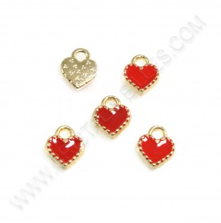 Breloque Coeur 8.5x7.5mm...