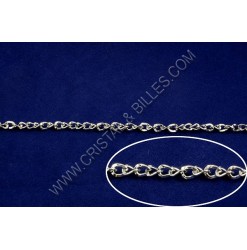 Chaine twist 5x4mm, Nickel