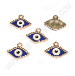 Charm evil eye 12.5x15.5mm...