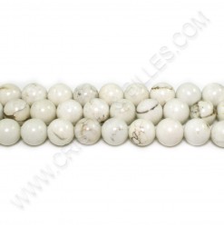 Howlite Cream, 10mm -...