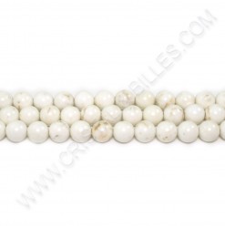 Howlite Cream, 08mm -...