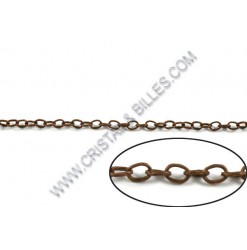 Chain oval hammered...