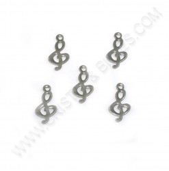 Charm Clef de sol 16x8mm,...