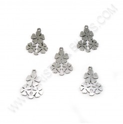 Charm Flower 17x14mm, SS...