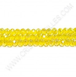 Rondelle Jaune 4x6mm - Qté...