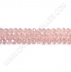 Rondelle Pink AB 4x6mm -...