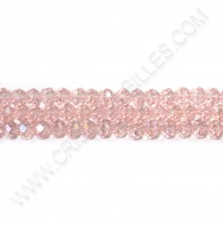 Rondelle Pink 3x4mm - Qty :...
