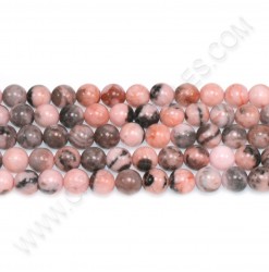 Jasper zebra pink ,08mm -...