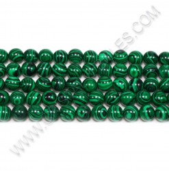 Malachite synthétique, 8mm...