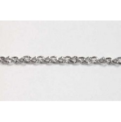 Chain twist 5x4mm, Nickel
