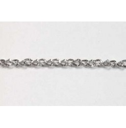 Chaine twist 5x4mm, Nickel