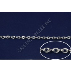 Chain twist 5x4mm, Silver