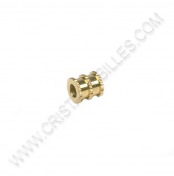 Bead 6x6.5mm, Inox Gold -...