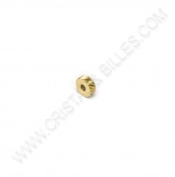 Bead 5x2mm, Inox Gold -...