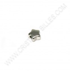 Bead star 11.5x5.5mm, Inox...