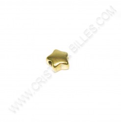 Bead star 11.5x5.5mm, Inox...