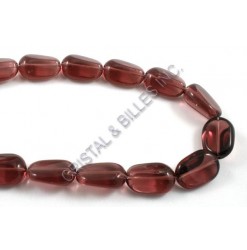 Glass Plum 16x10mm - Qty :...