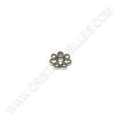 Bead Daisy 4x1.5mm, Inox -...