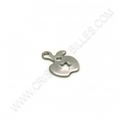 Charm apple 11x8mm,...