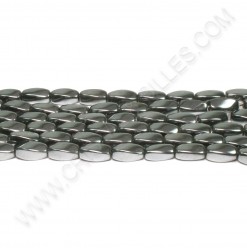 Hematite riz twisté 12x6mm...