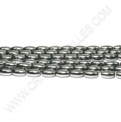 Hematite riz 6x12mm - Qté :...