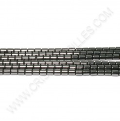 Hematite tube 4x5mm - Qté :...