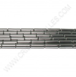 Hematite tube 4x13mm - Qté...