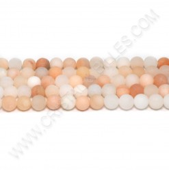 Aventurine peach matte 08mm...