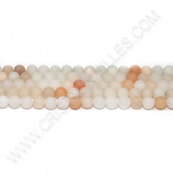 Aventurine peach matte 06mm...