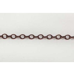 Chain oval fancy 3.7mm, Copper