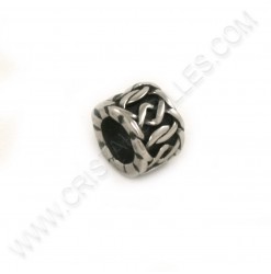 Bead 7.5x11mm, Stainless...
