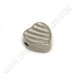 Beads heart 11x5mm,...