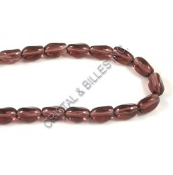 Verre twist Violet 11x7mm -...