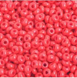 8/0 Light red opaque - Qty...