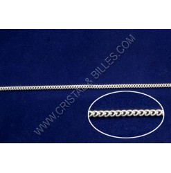 Chain twist 2x1.5mm, Silver