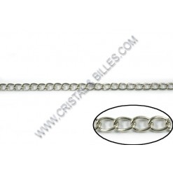 Chain twist 10x8mm, Nickel