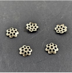 Couvre perles 6mm, Argent -...