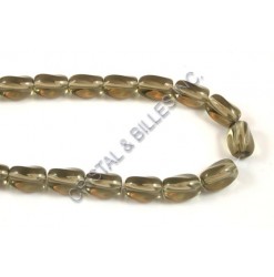 Glass twist Grey 11x7mm -...