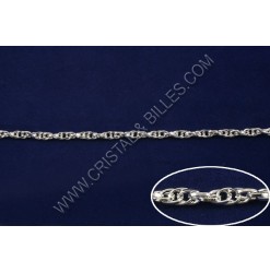 Chaine twist 4mm, Argent