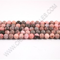 Jasper zebra rose ,08mm -...