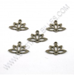 Charm lotus 18x14mm,...