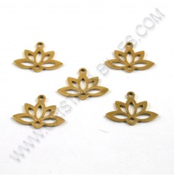 Charm lotus 18x14mm,...