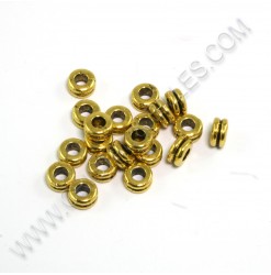 Billes métal 5.5 x 3mm, Or...