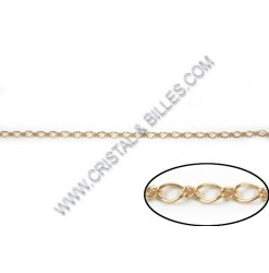 Chain Figaro 5x3mm, Or